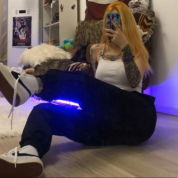 🖤SALE🖤 High waisted black sweatpants - Picture 2 of 6